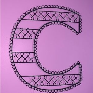 Pottery Barn Teen Black Wire Letter “C”